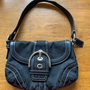 Black coach purse - like new